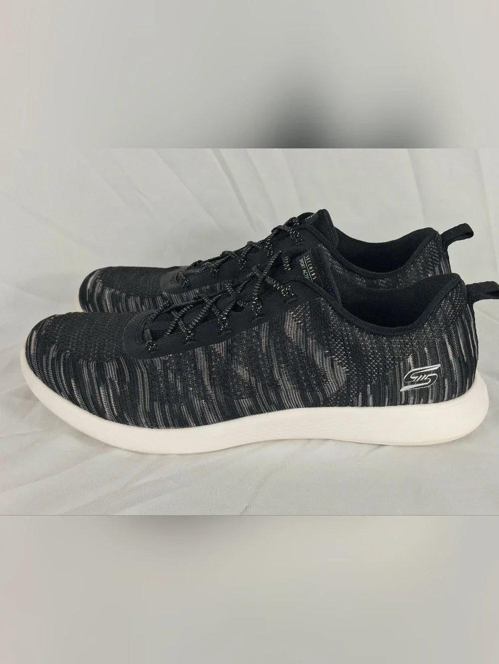 Skechers Womens Vapor Foam Lite Running Shoes Sneakers Size 10 Black 104432W